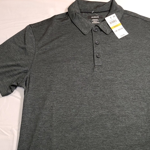 Alfani polo stretch green short-sleeve - Picture 5 of 16